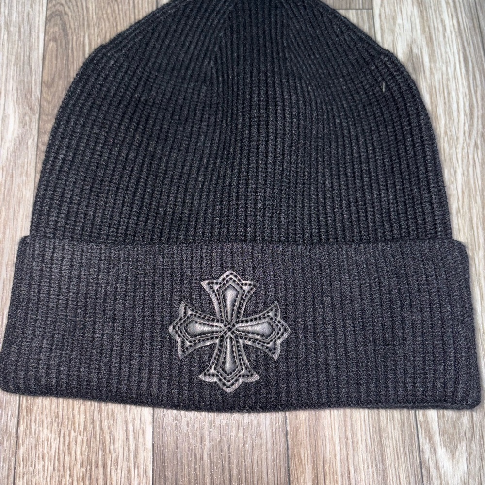 Chrome Hearts Black Knit Beanie Hat